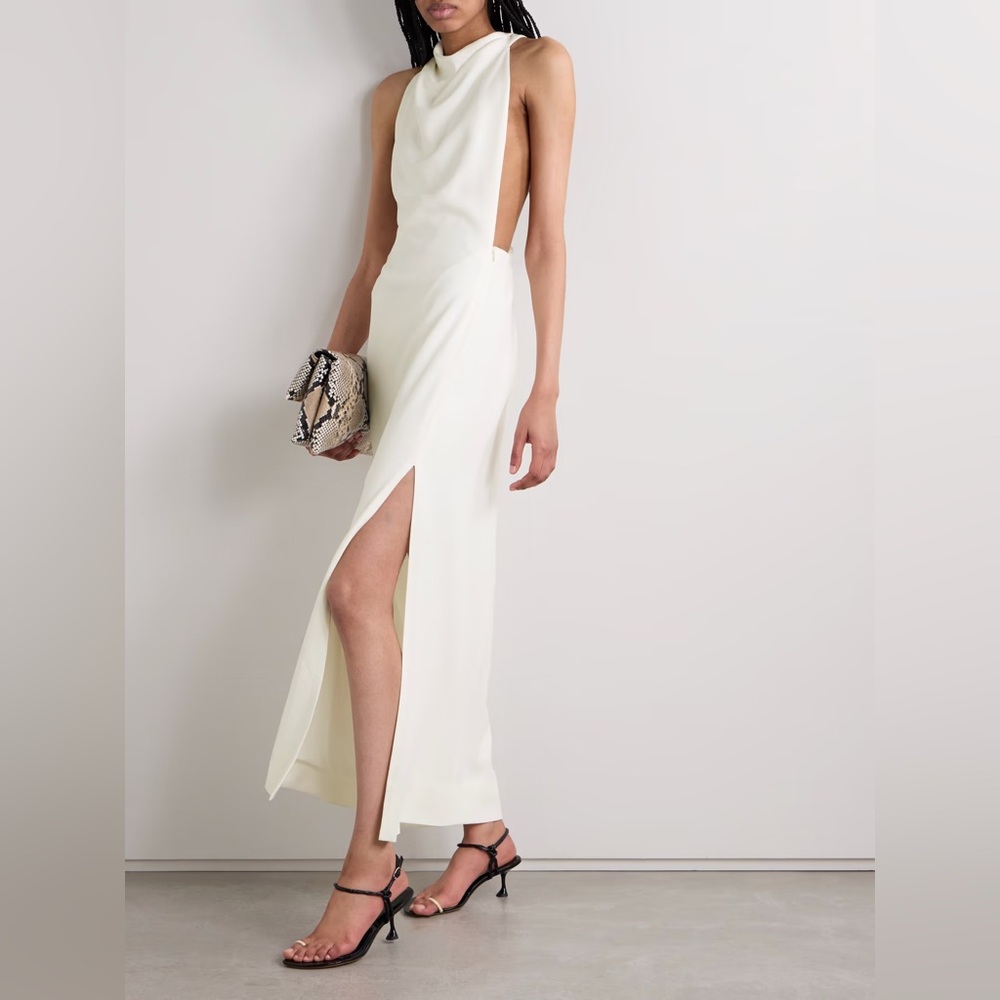 Proenza Selena twist back crepe dress